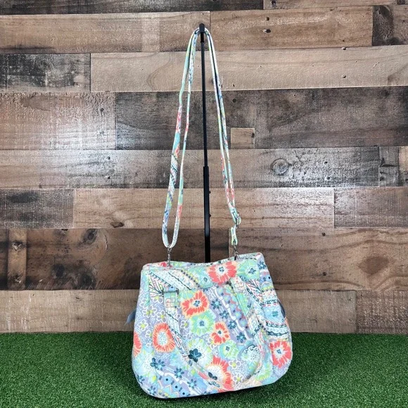 Vera Bradley Crossbody Bag Floral Quilted Lightweight Travel Purse - Picture 4 of 12